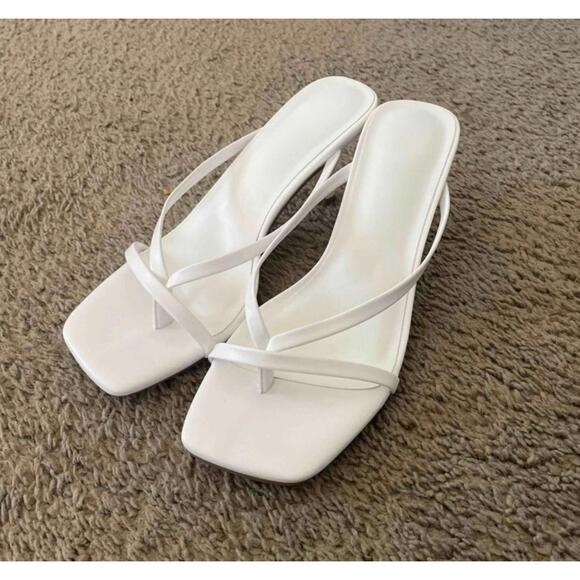 Shoes - White kitten heels